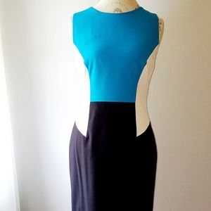 Calvin Klein Color Block Dress Size 6
